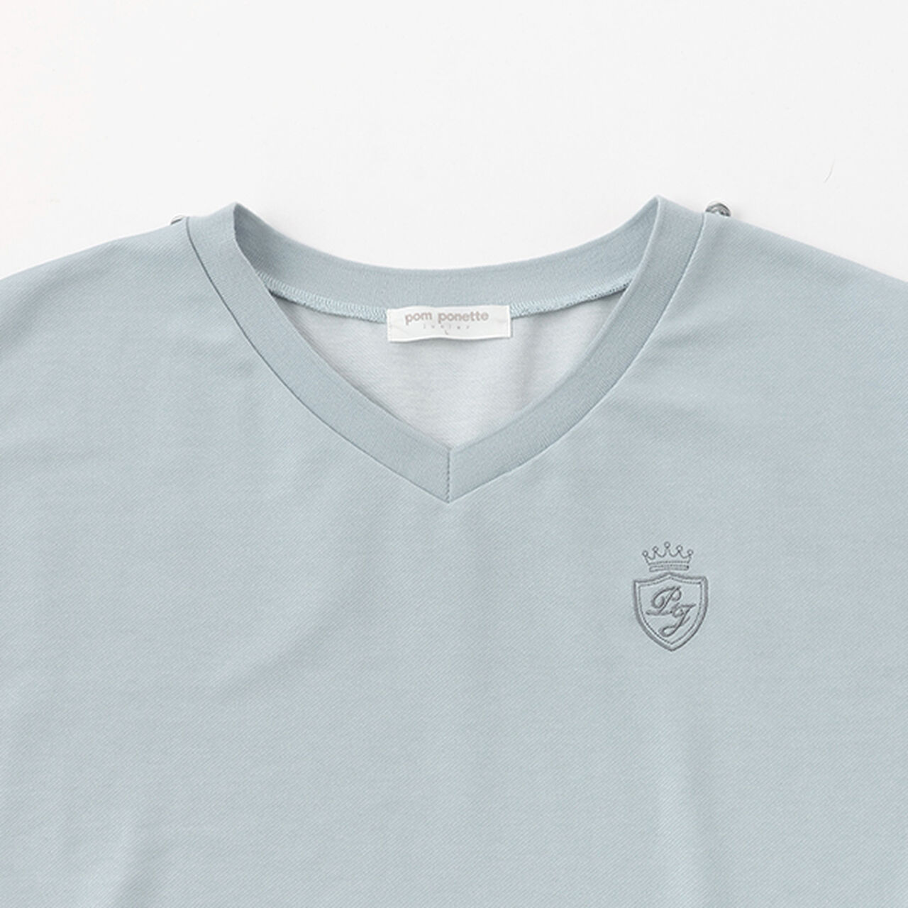 Cut Denim 2 WAY Sailor Top,Navy, large image number 5