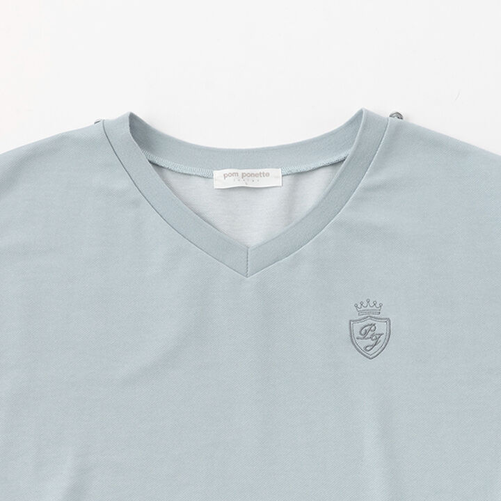 Cut Denim 2 WAY Sailor Top,Navy, medium image number 5