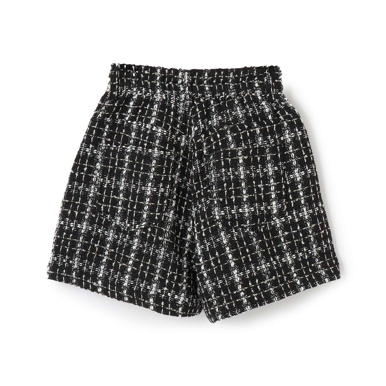 Adult-Style Holiday Tweed Short Pants,White, large image number 5