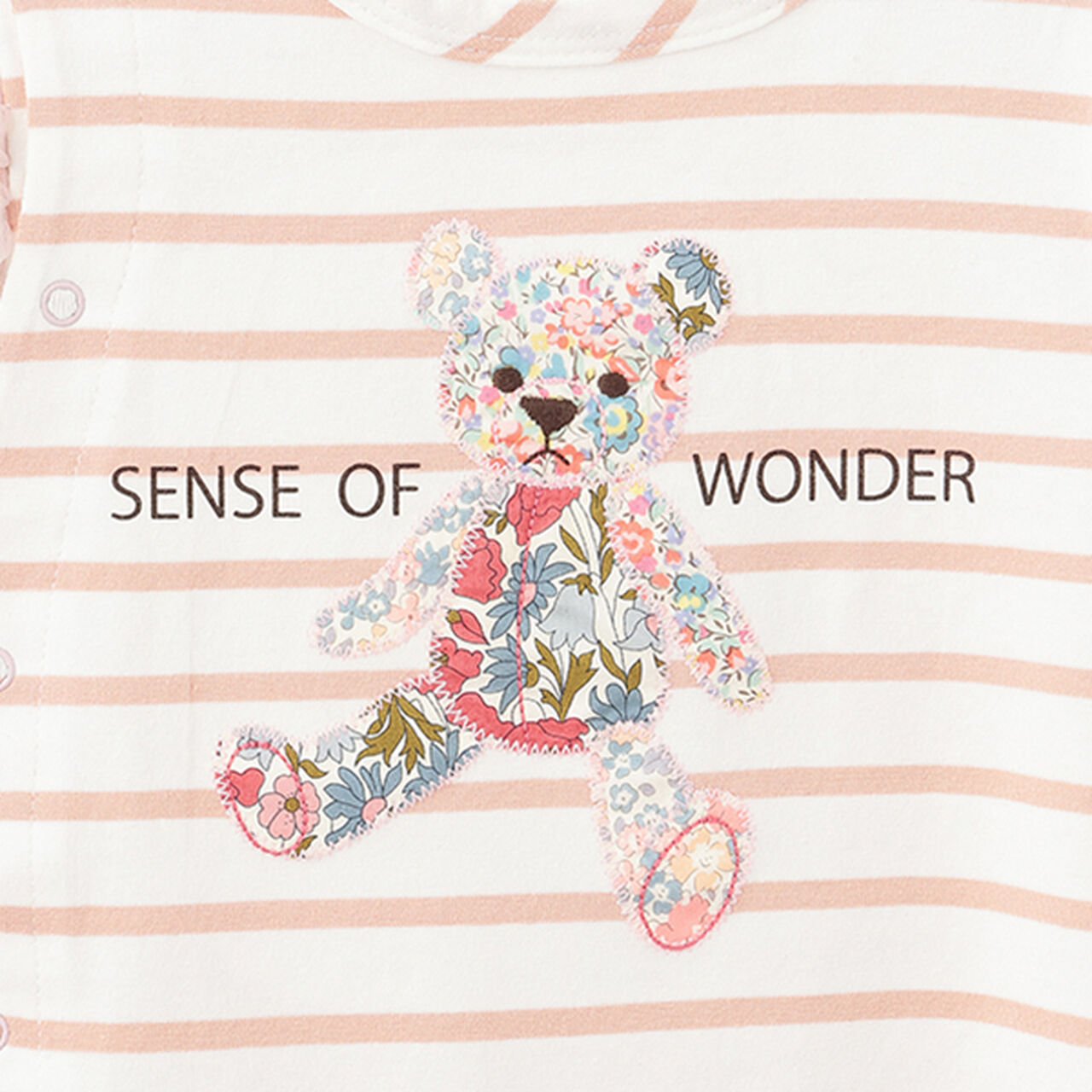 Liberty Appliqu&eacute; Bear Short All-in-One,Navy, large image number 3