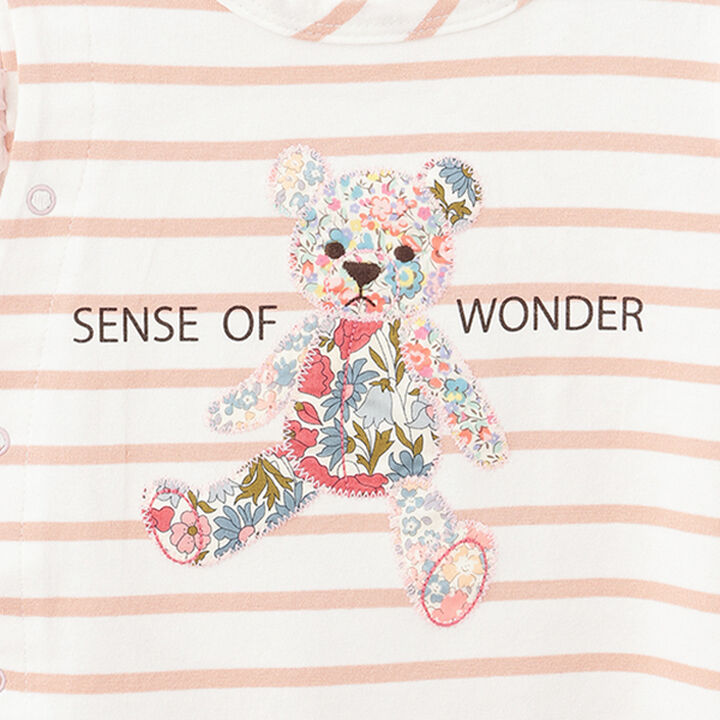 Liberty Appliqu&eacute; Bear Short All-in-One,Navy, medium image number 3