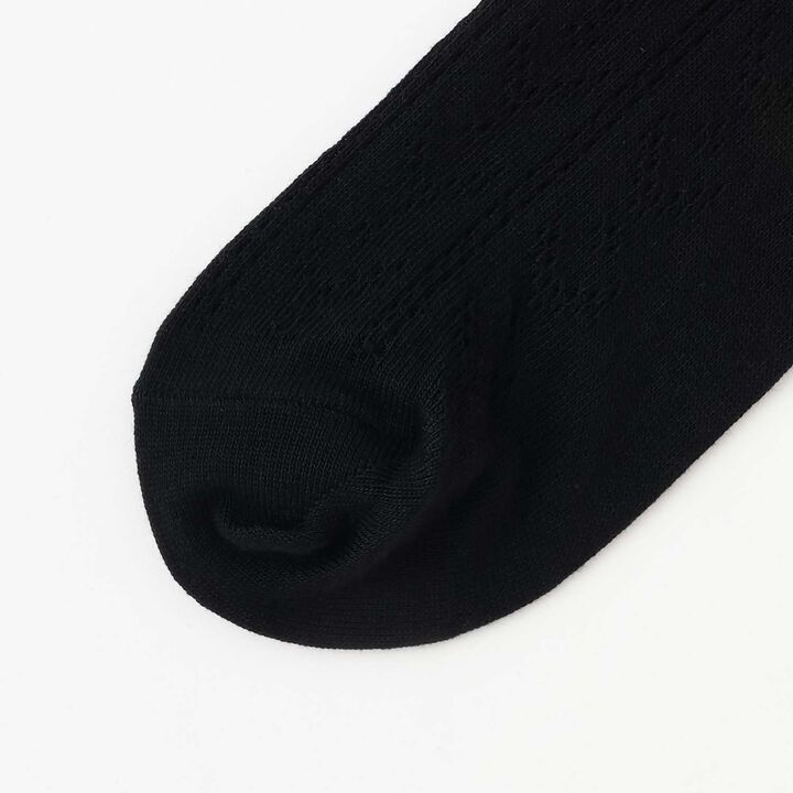 Lace Knit Knee-High Socks,Off white, medium image number 2