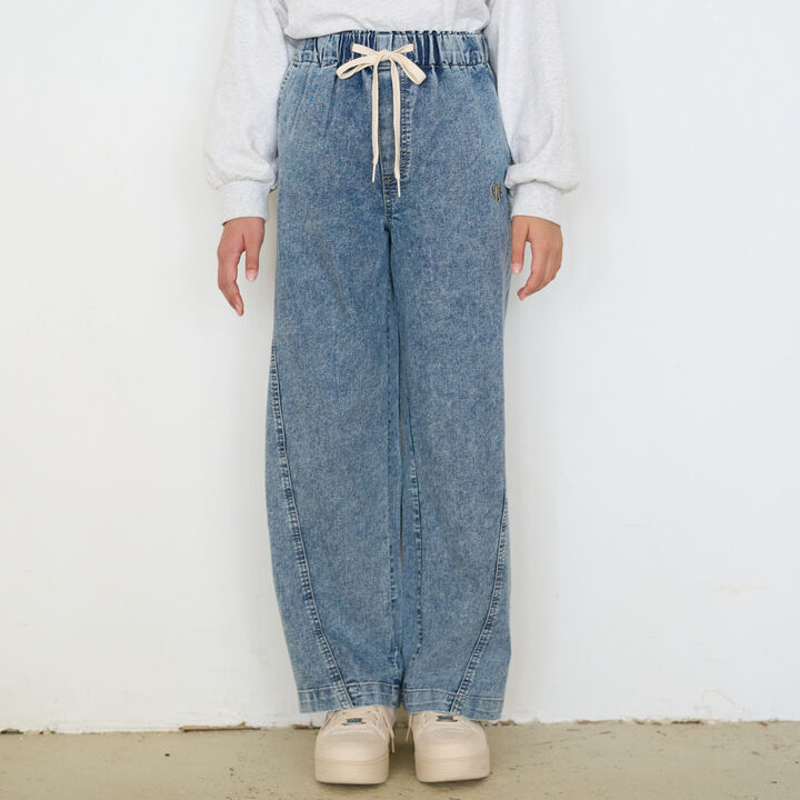[ME DENIM] Stretch Quick-Dry Easy Pull-On Pants,Gray, medium image number 12