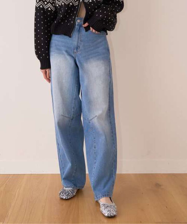 Curved Pants,Khaki, medium image number 25