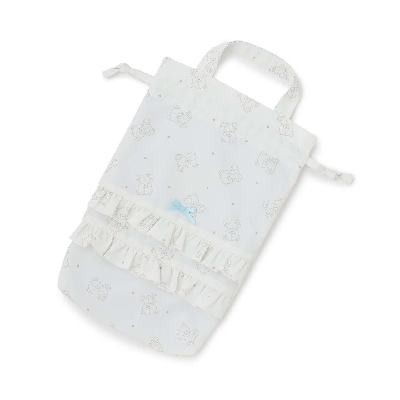 [School-Ready] Water-Repellent Anti-Stain Durable UV Ribbon Frill Shoes Bag,Cinnamon, large image number 0