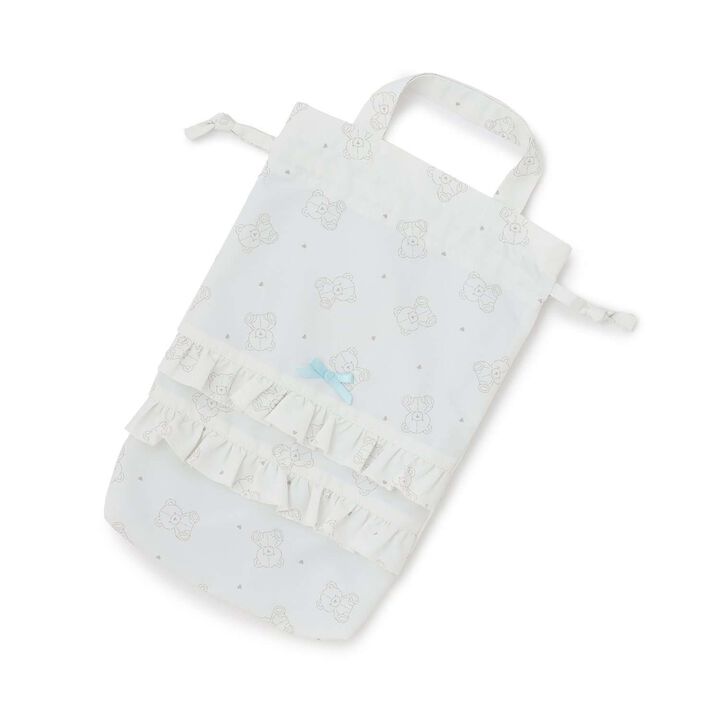[School-Ready] Water-Repellent Anti-Stain Durable UV Ribbon Frill Shoes Bag,Cinnamon, medium image number 0