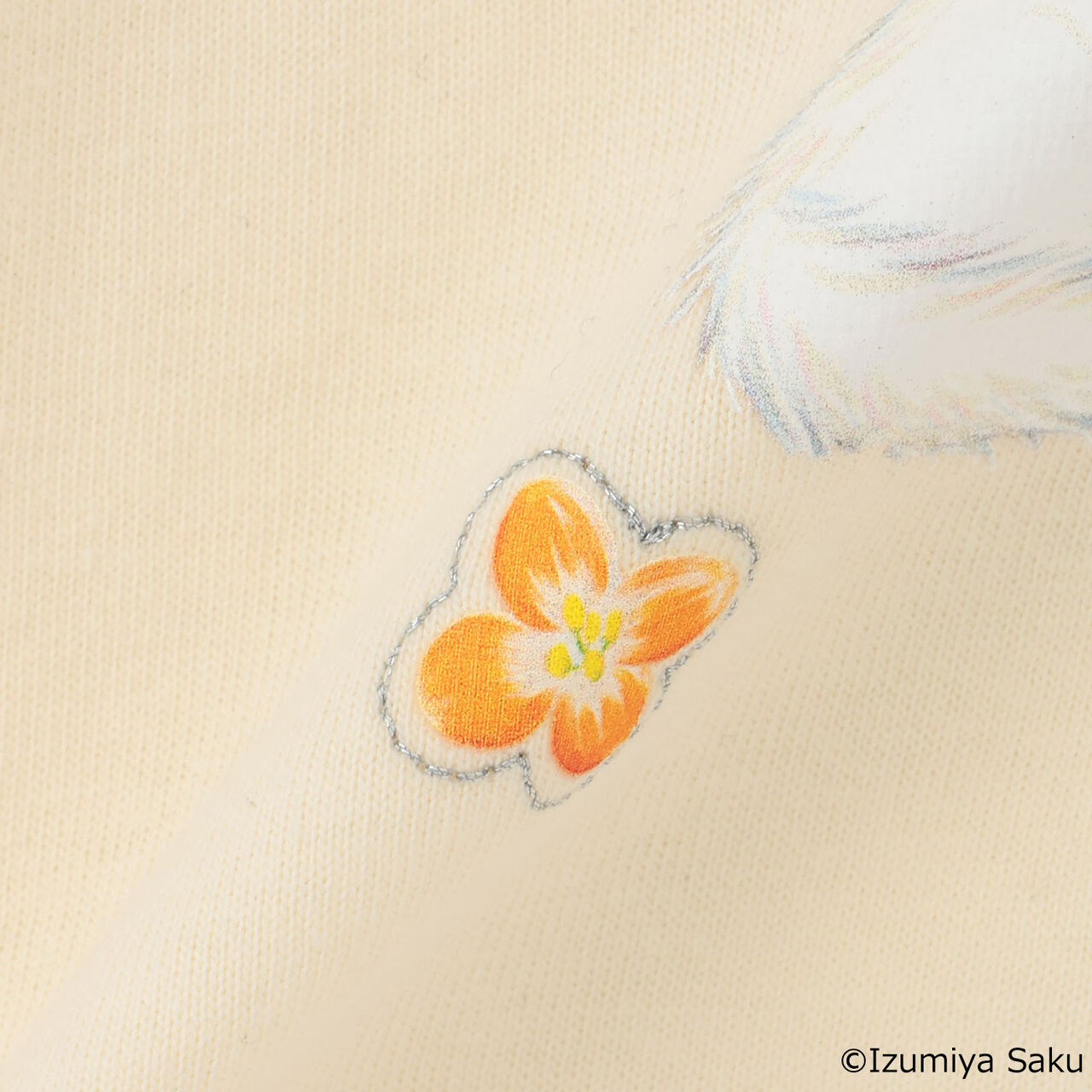 [Izumiya Saku] Animal Print T-Shirt,Pearl white, large image number 16