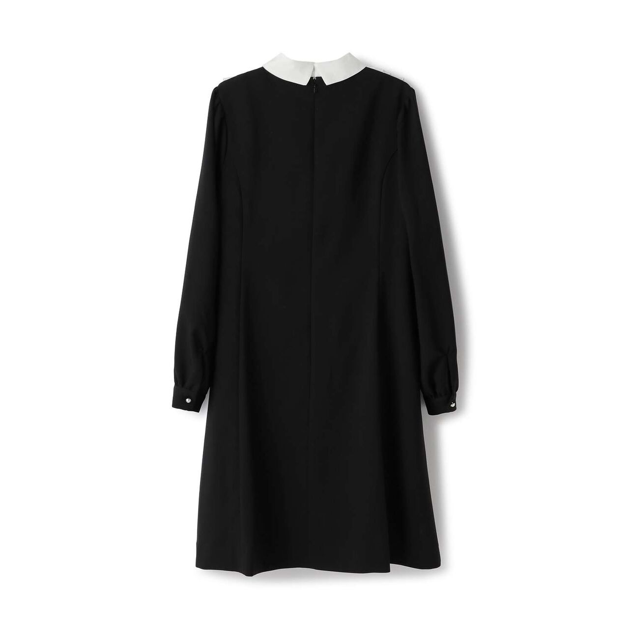 Frill Yoke One-Piece Dress♪,Gray, large image number 1