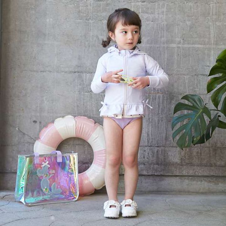 [SWIM] Ruffle Rash Guard,Light pink, medium image number 16