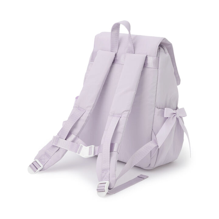 Padded Ribbon Backpack,Black, medium image number 1