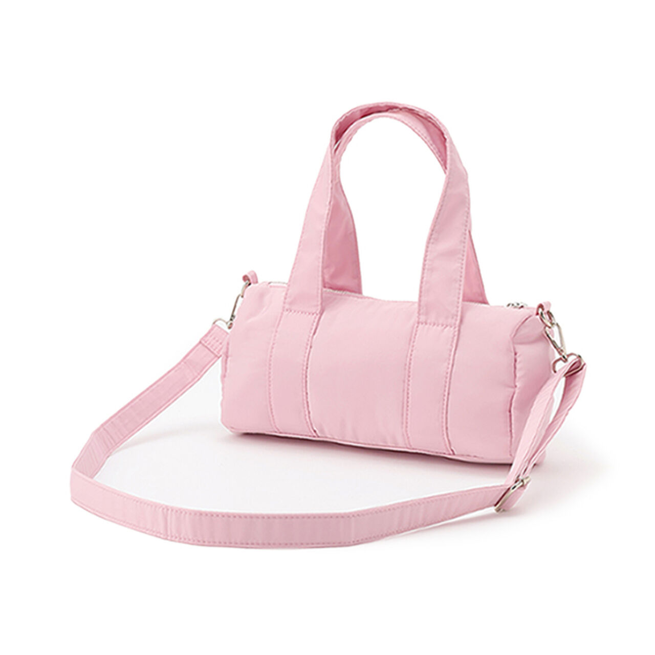 Double Pocket Ribbon Boston Bag,Light pink, large image number 6
