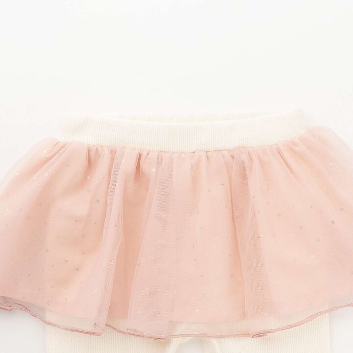 Leggings with Skirt,Ivory, medium image number 2