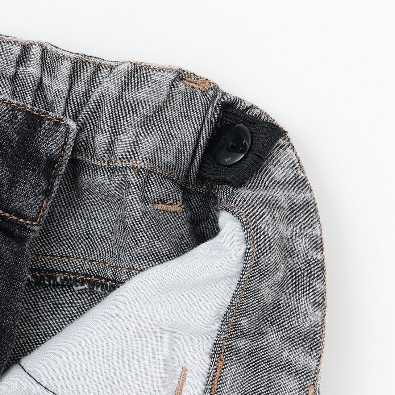 [LOVE DENIM] Loose Straight Pants,Black, large image number 7