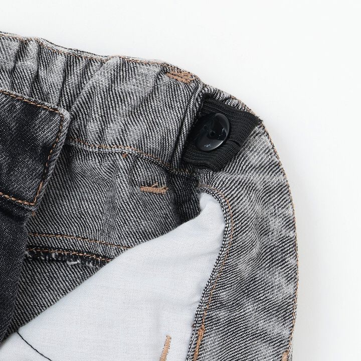 [LOVE DENIM] Loose Straight Pants,Black, medium image number 7