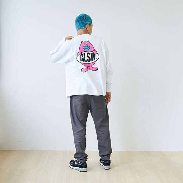 [GLSW] Heavyweight Jersey Assortment Back Print Long-Sleeve T-Shirt,, medium