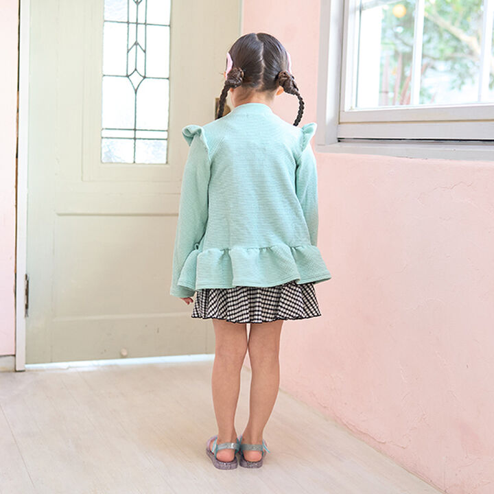 [SWIM] [UV Processing] Hem Frill Zip Rash Guard,Mint, medium image number 13