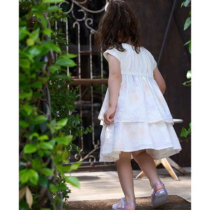 [Link] Flower Embroidery Skirt,Sax blue, medium image number 1