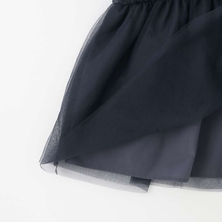 Parent-Child Matching Tulle Frill Tunic,Navy, medium image number 5