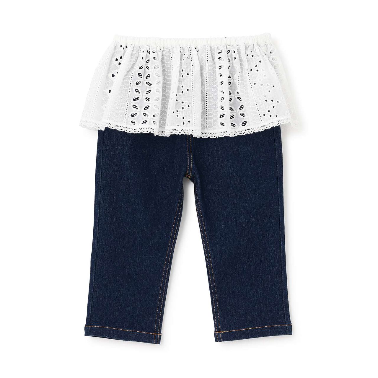 Link Layered Skirt Pants Set,Blue, large image number 0