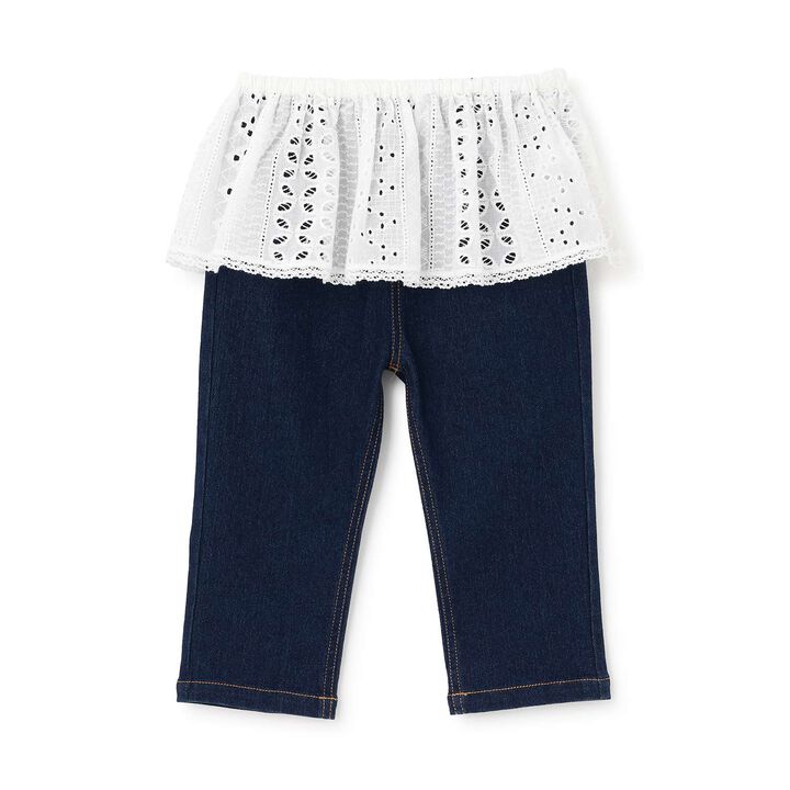 Link Layered Skirt Pants Set,Blue, medium image number 0