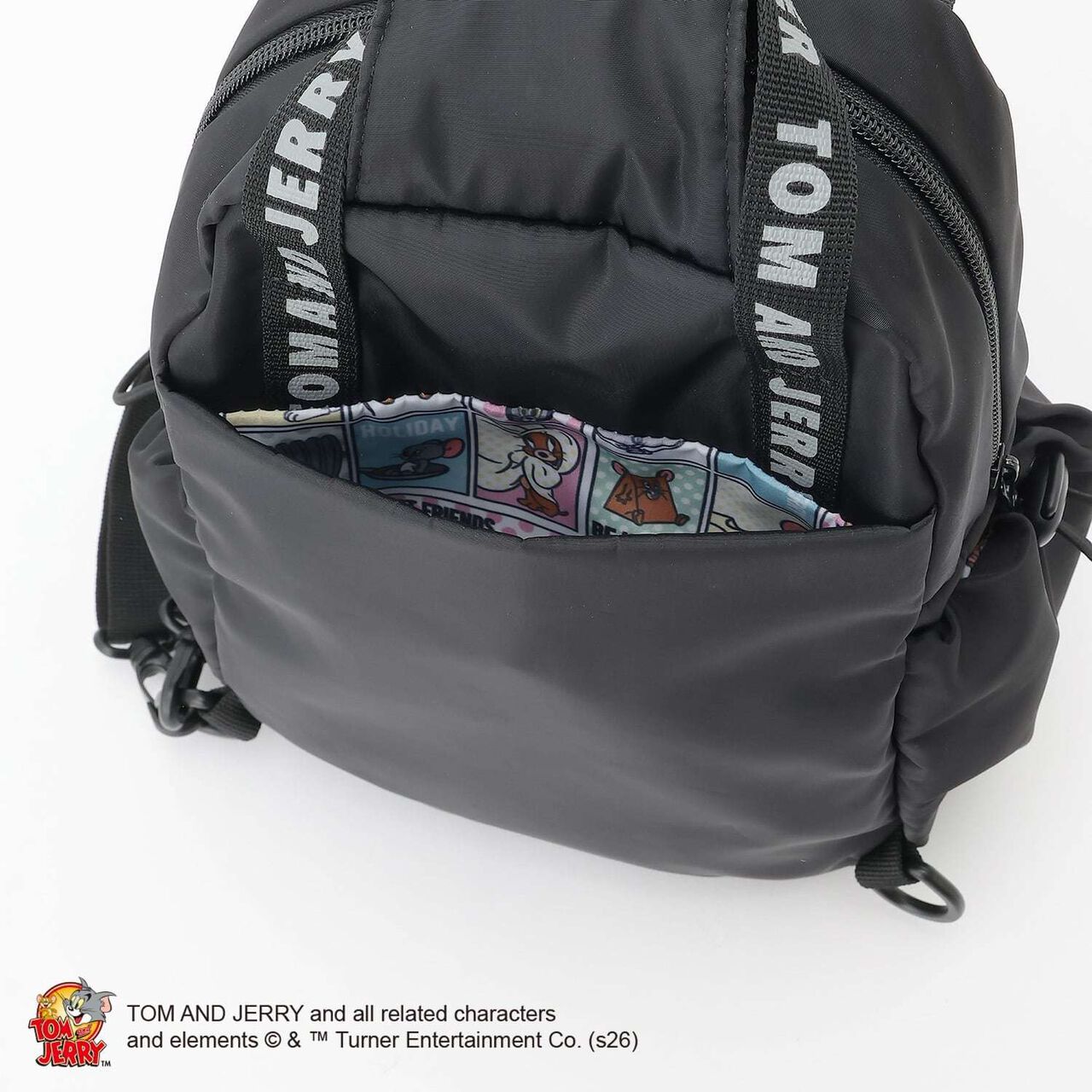 TOM AND JERRY 2WAY Sling Bag,Black, large image number 7