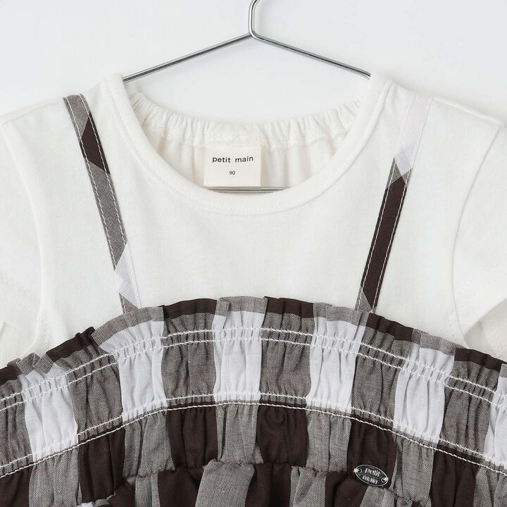 [Cool Touch/Link] Block Check Docking T-Shirt,Yellow, medium image number 6