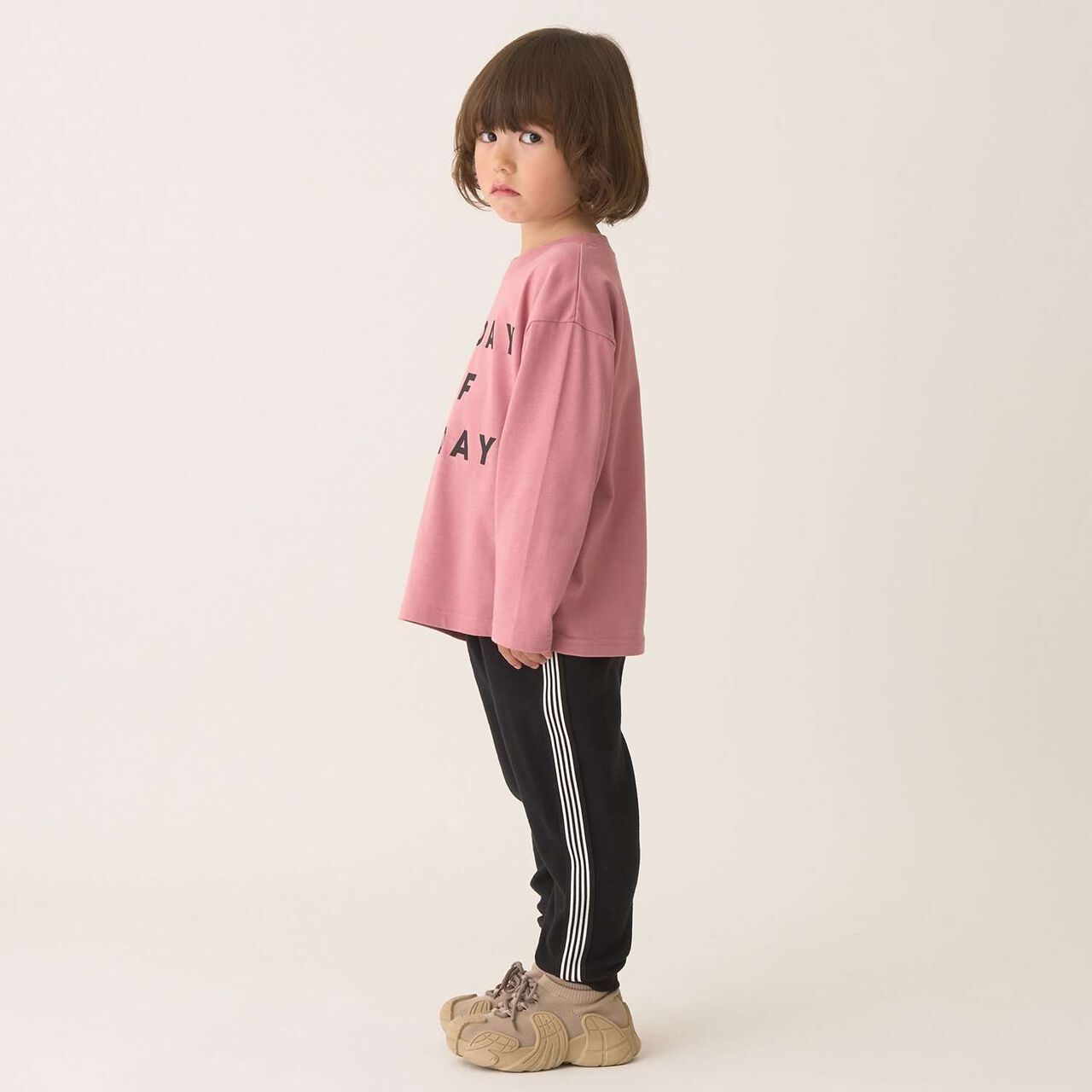 Tomo Pants with Side Line Tapered Design,Greige, large image number 31