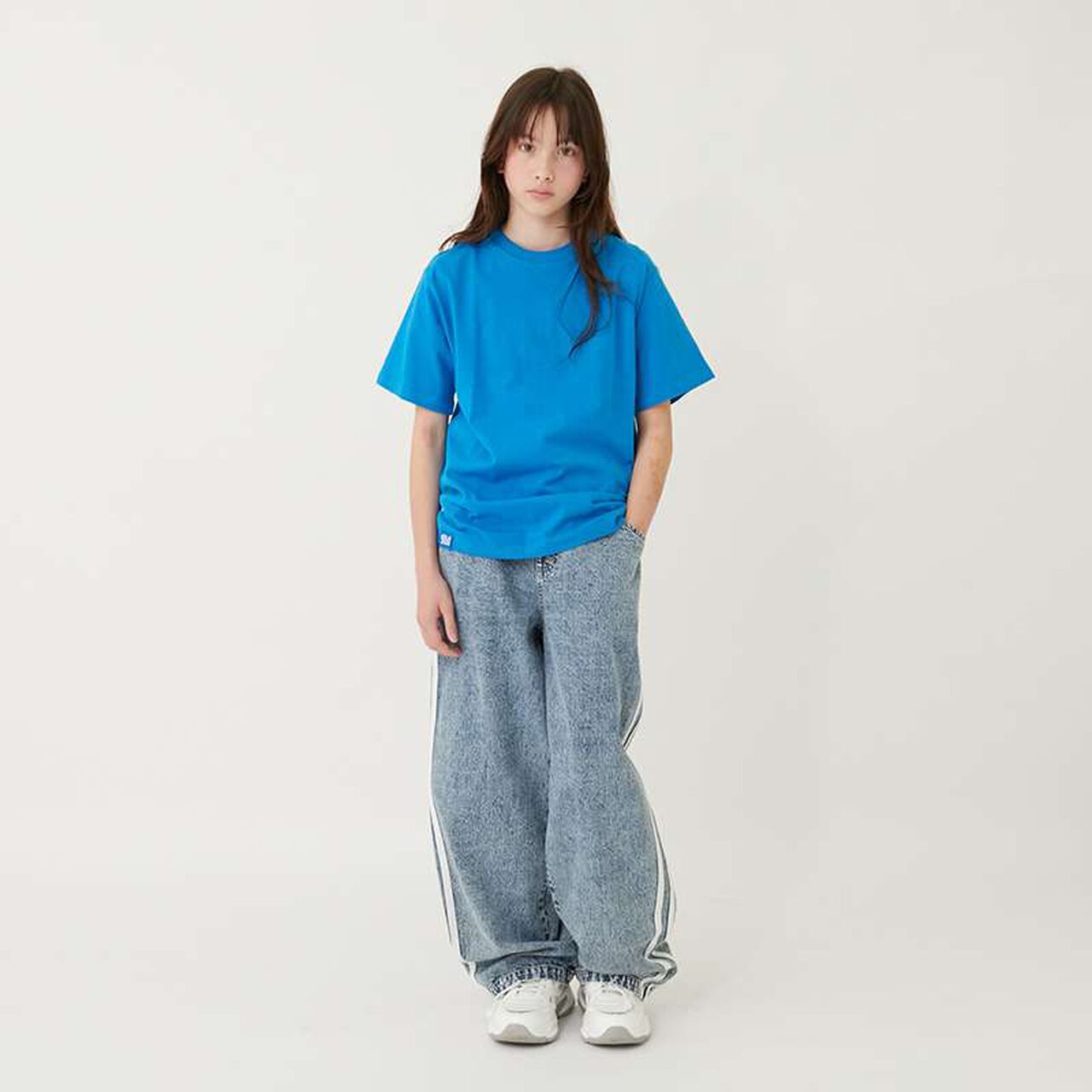 Back Photo Print Short Sleeve T-Shirt,Blue, large image number 16