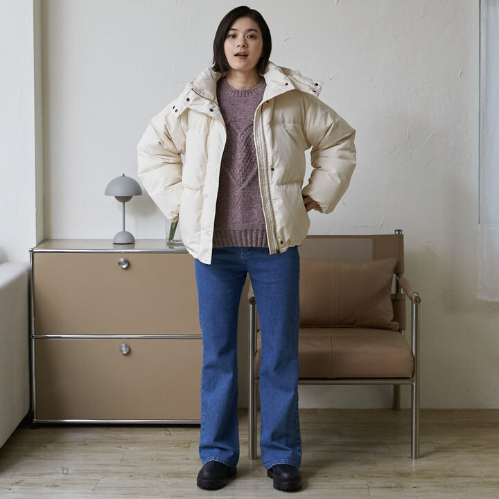 [Link/Water-Repellent Finish] Monster Down Jacket,Ivory, medium image number 2