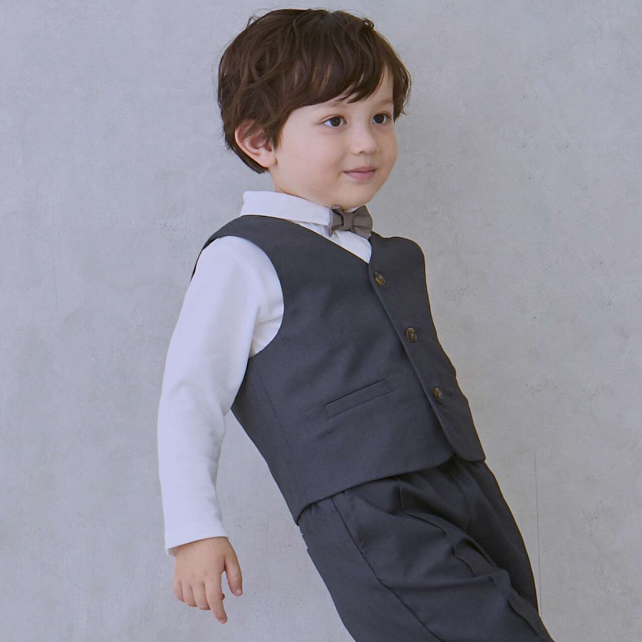 Semi-Formal Vest,Light gray, large image number 1