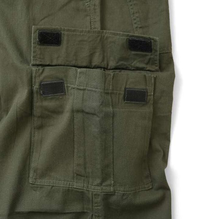 Cotton Twill Wide Cargo Pants,Khaki, medium image number 2