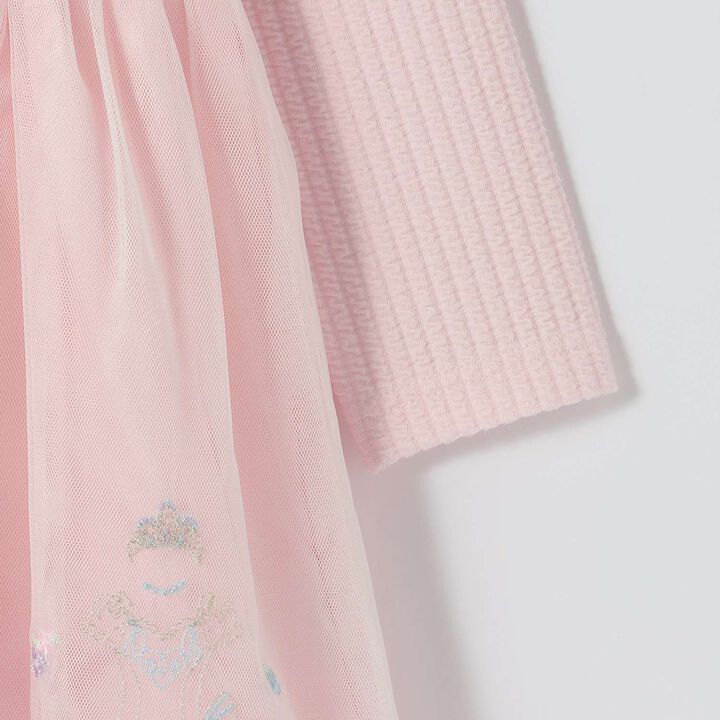 Dress Embroidery Docking Dress with Bloomers Set,Off white, medium image number 6