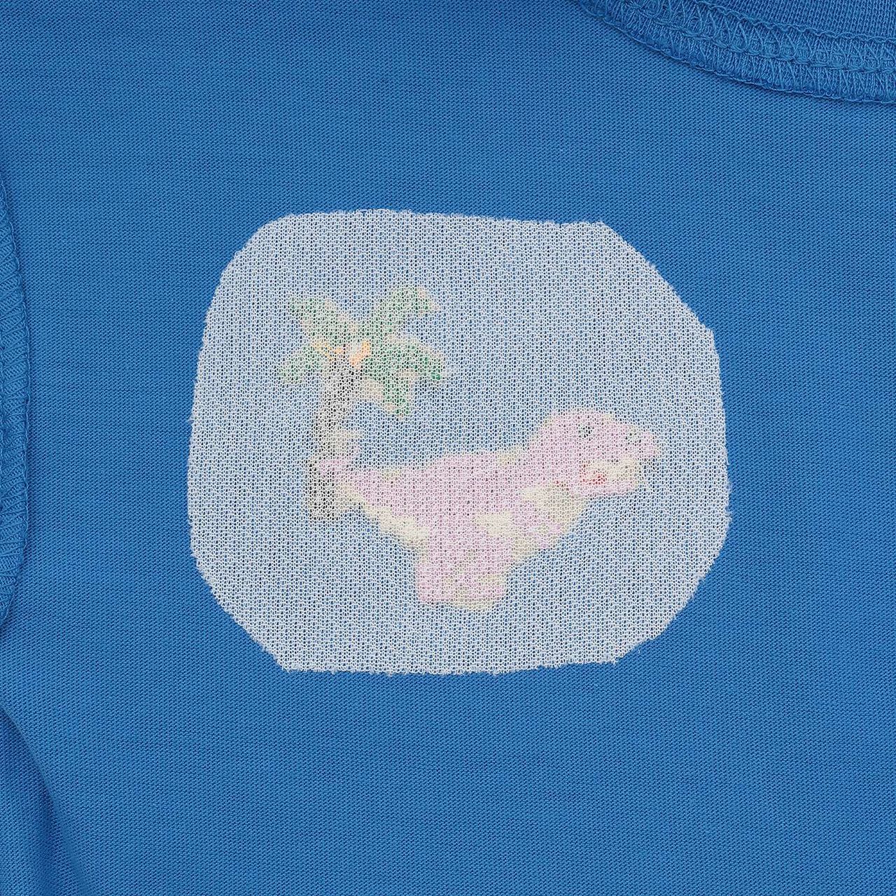 [Food Stain Resistant] Embroidered Short Sleeve T-Shirt,Coral red, large image number 24