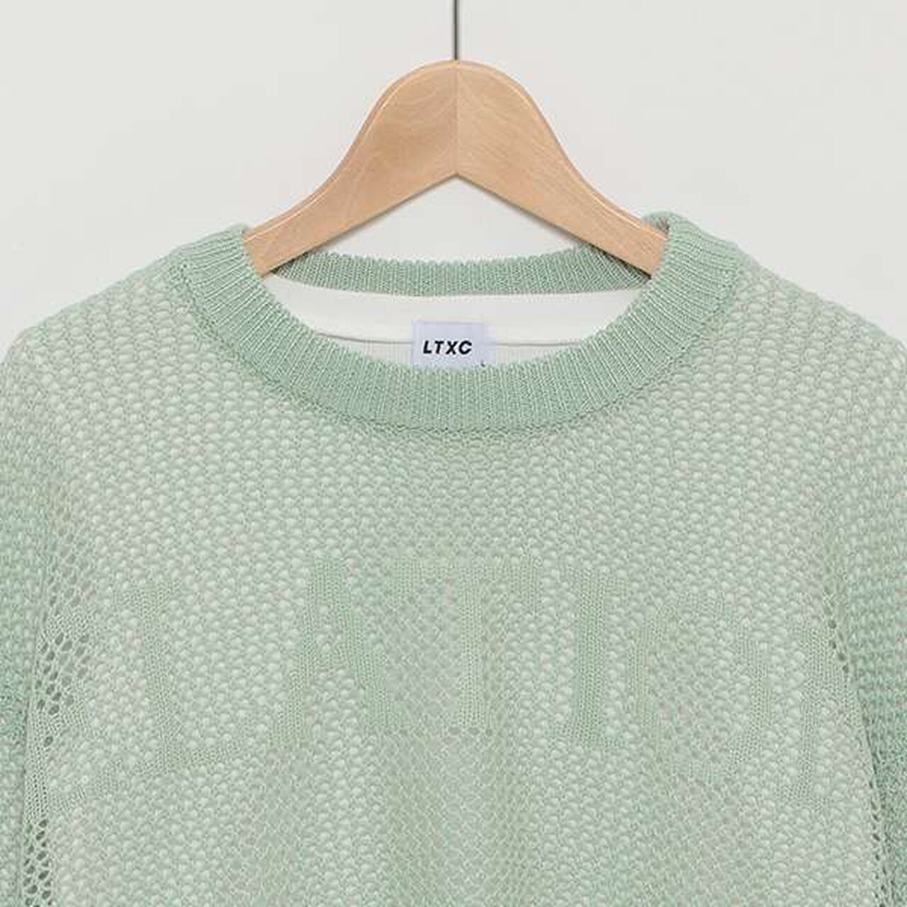 LTXC - Mesh Knit with Inner Layer,Black, large image number 13