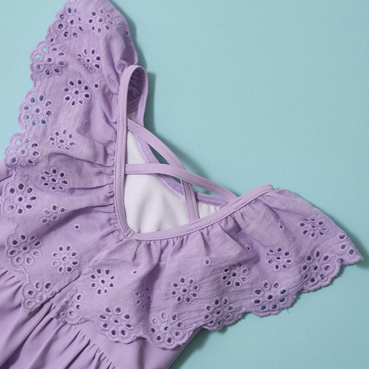 [SWIM] [UV Processing] Round Lace One-Tone Separate,Moderate pink, large image number 11