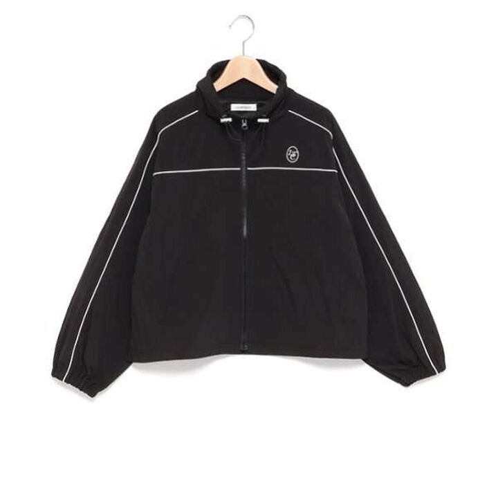 Water-Repellent Piping Nylon Blouson,Ivory, medium image number 9