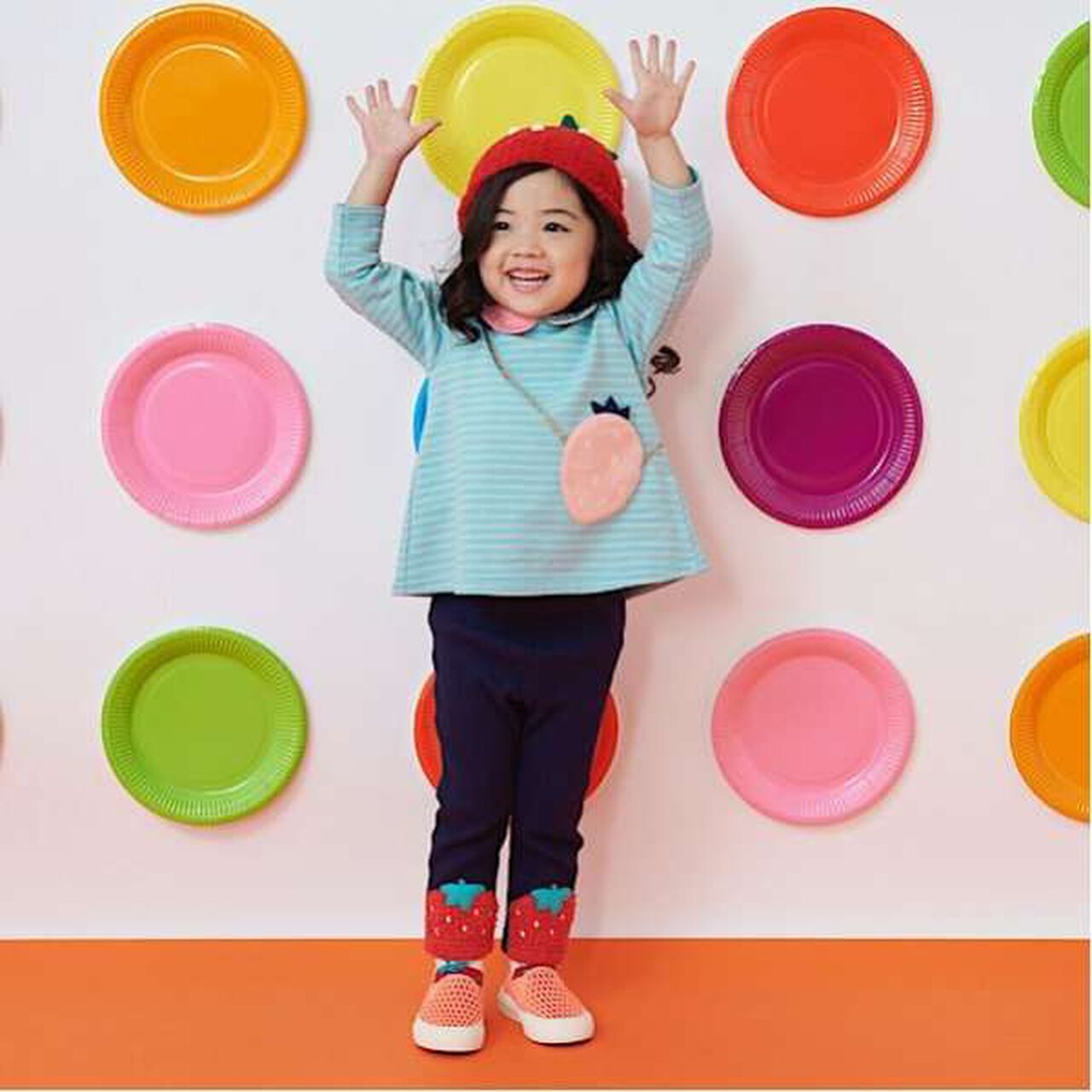 Strawberry Leggings,Navy, large image number 10