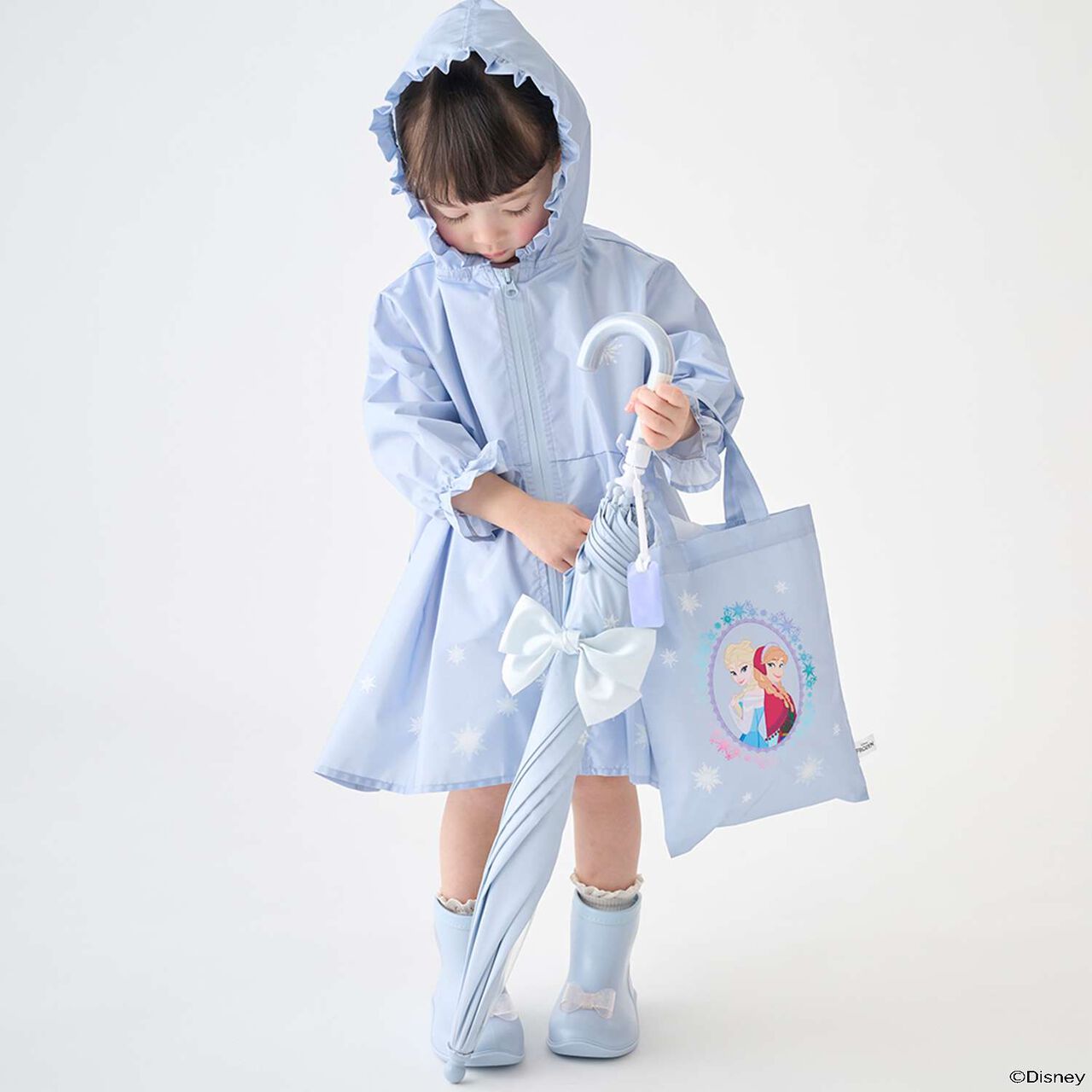 [Disney] Umbrella with Ribbon,Light blue, large image number 5