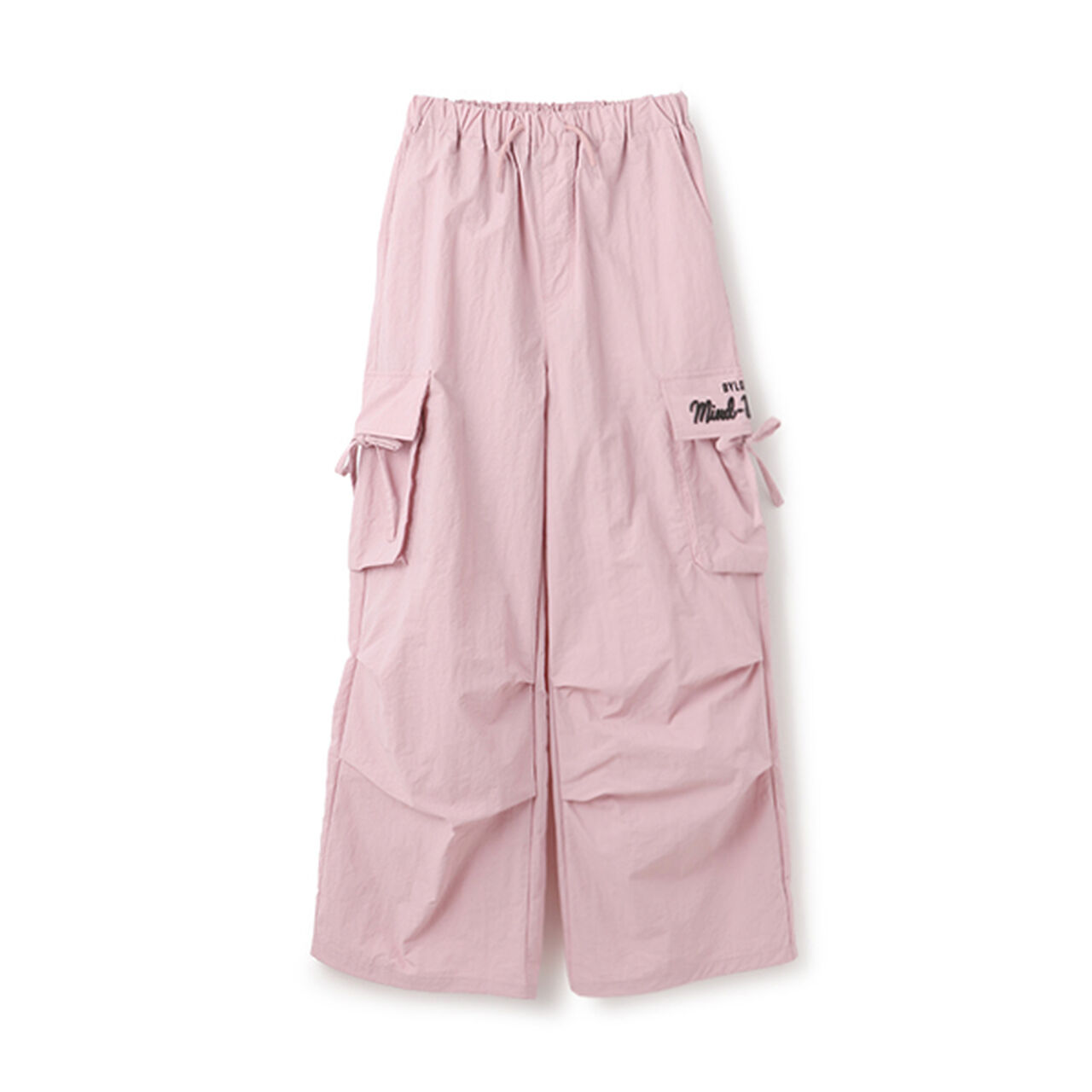 Cargo Parachute Pants,Pink, large image number 0