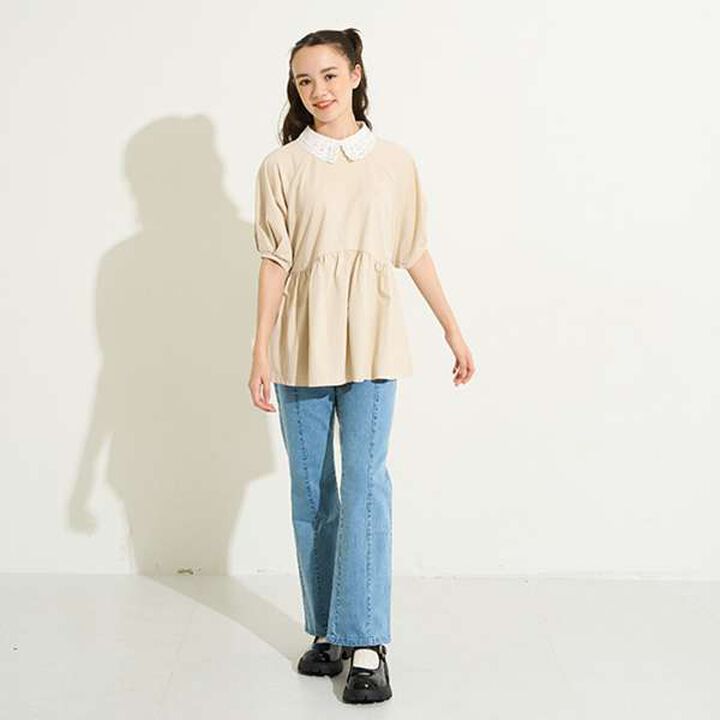 [AMI] Denim Flare Pants,Black, medium image number 5