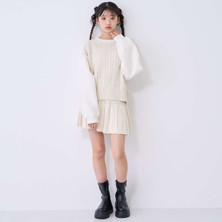 [Washable] Knit Set-Up,Sax blue, medium image number 2