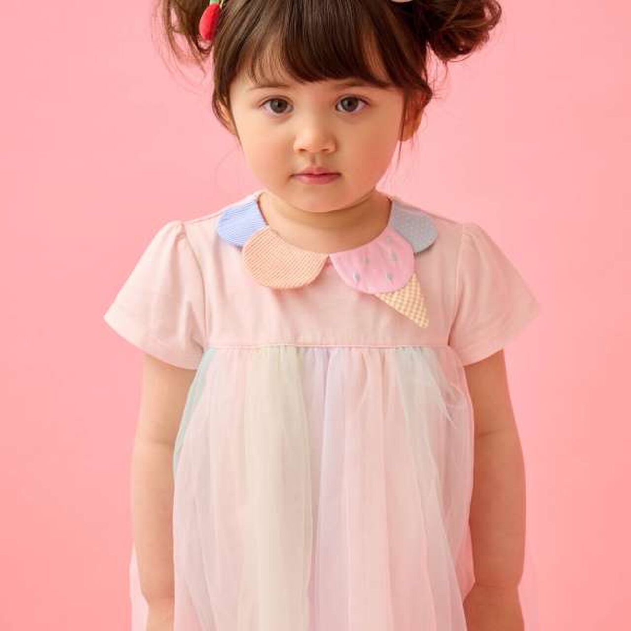 Ice Collar Tulle Tunic,Lavender, large image number 12