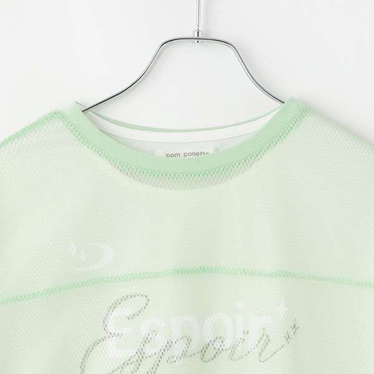 Mesh T-Shirt Set,Off white, large image number 3