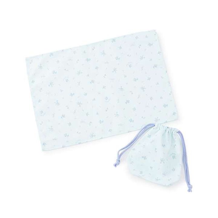 Small Floral Pattern Lunch Cloth & Pouch Set,, medium