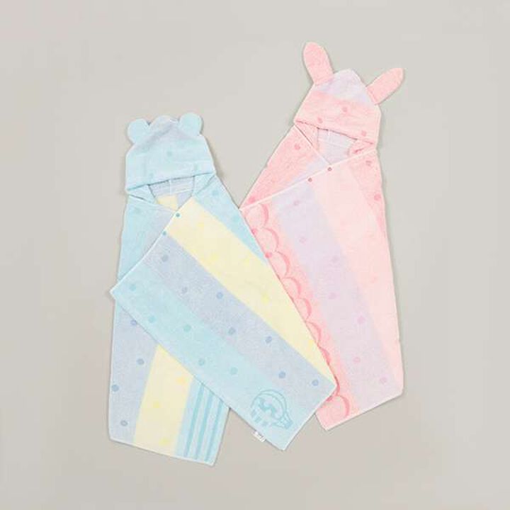 Zero-Twist Towel Bath Poncho,Blue, medium image number 8