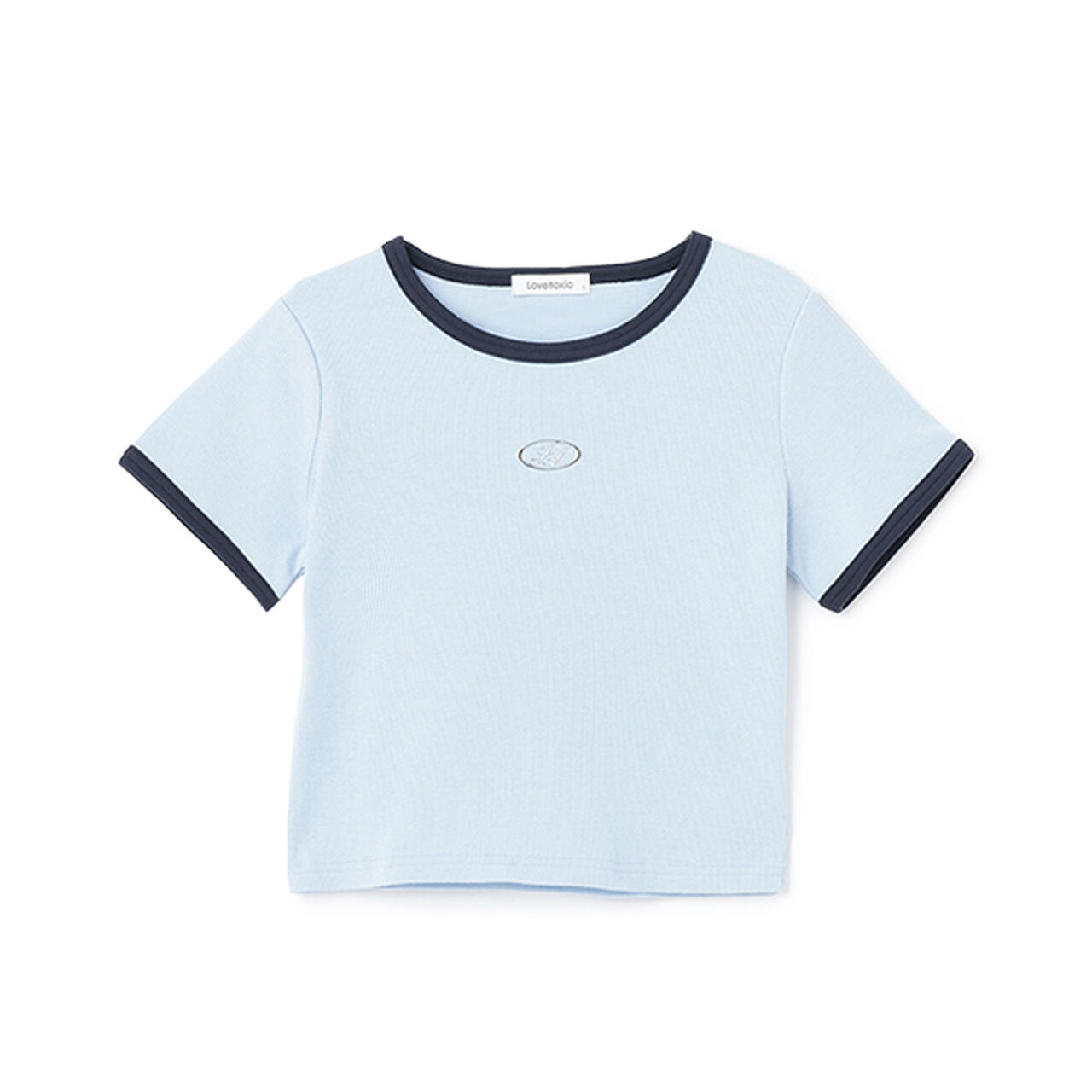 Ribbed Short-Sleeve T-Shirt,Multi color, large image number 3