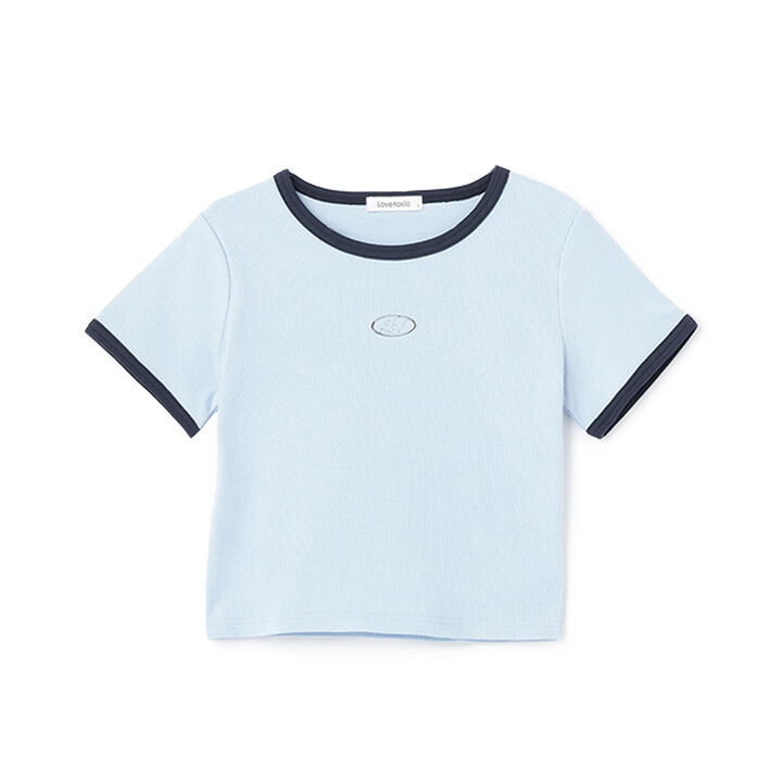 Ribbed Short-Sleeve T-Shirt,Multi color, medium image number 3