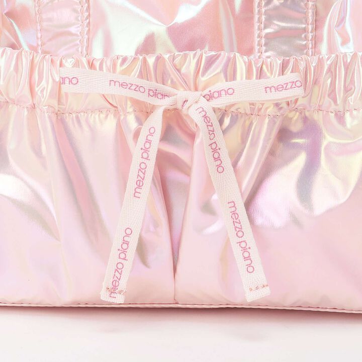 Logo Ribbon 2WAY Boston Bag,Light pink, medium image number 4