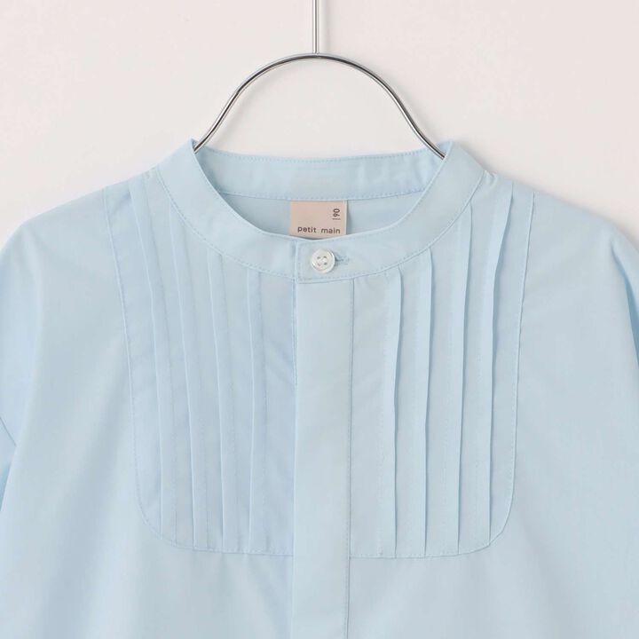 Semi-Formal No-Collar Shirt,Sax blue, medium image number 7