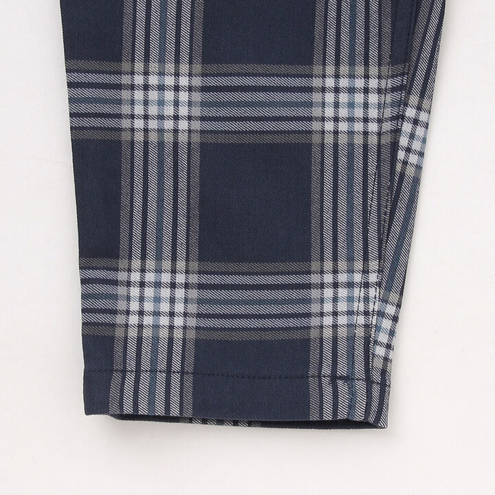 Relaxed Stretch Checkered Pants,Beige, medium image number 7